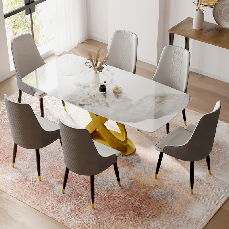 Modern Dining Table - 70.87 inch - Off White