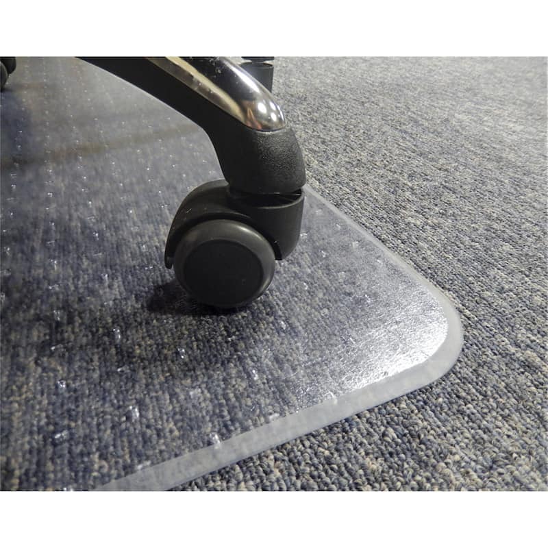 D&W PVC Studded Office Chair Mat for Standard Carpet Pile