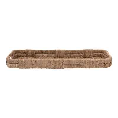 Hand-Woven Bankuan Tray with Handles