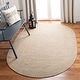 preview thumbnail 1 of 6, SAFAVIEH Handmade Braided Epsie Country Cotton Rug 3' x 5' Oval - Beige/Brown - Oval