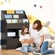 preview thumbnail 9 of 8, Kids Bookcase Multi-Shelf Rack Organizer with Storage Drawer for Books, Playroom, Brown