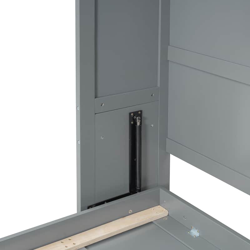 Queen Murphy Bed with Top Cabinets
