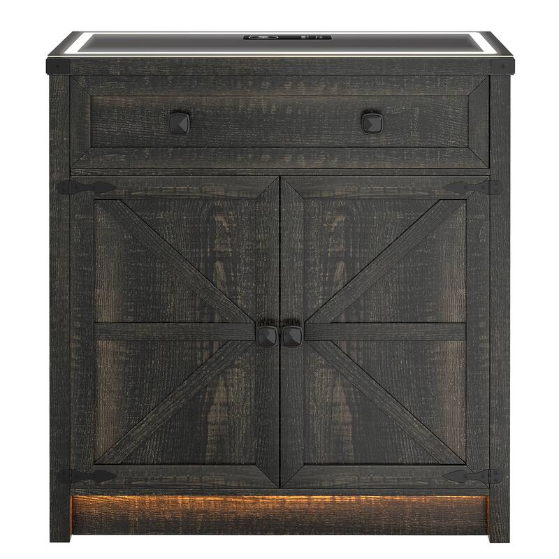 31.5" Wide Sideboard With Led Light