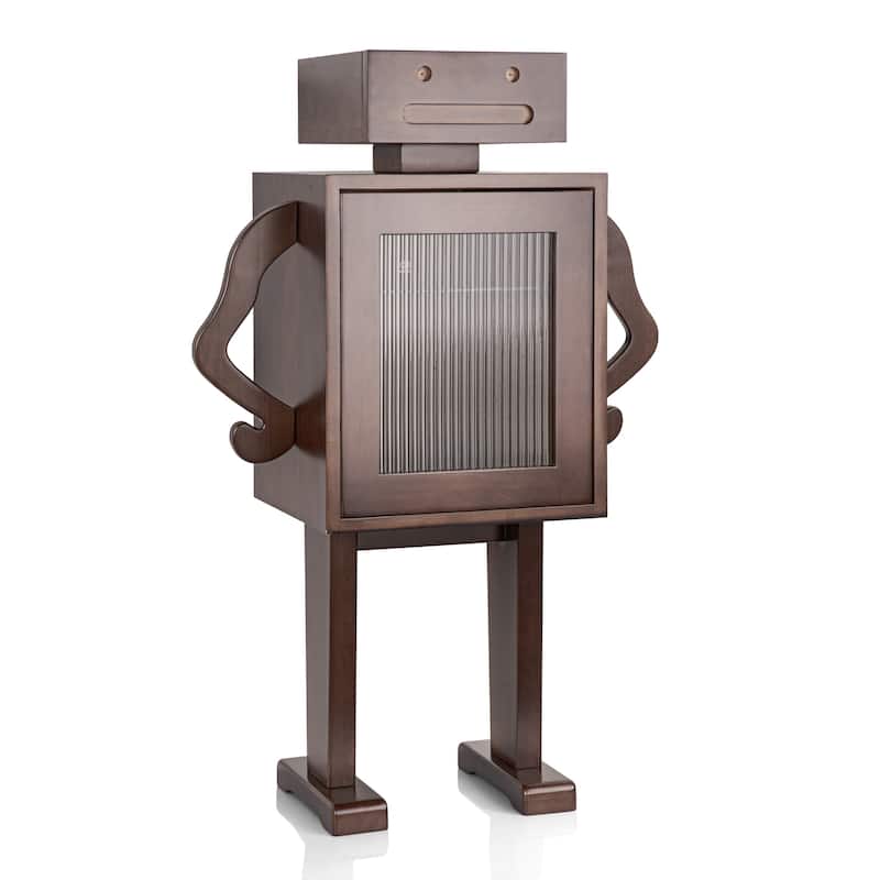 Wood Robot Drinks Storage Cabinet