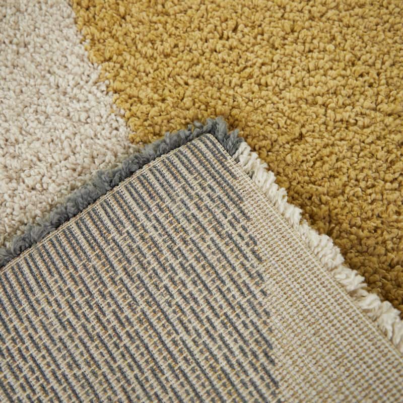 Dalton Modern Geo Shag Area Rug