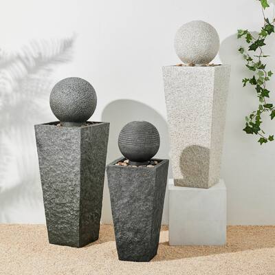 Demta Floating Sphere Oversized LED Fountain by Havenside Home