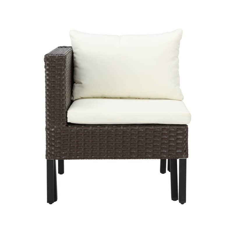 Patio Festival 6-Piece Outdoor Wicker Conversation Seating Set
