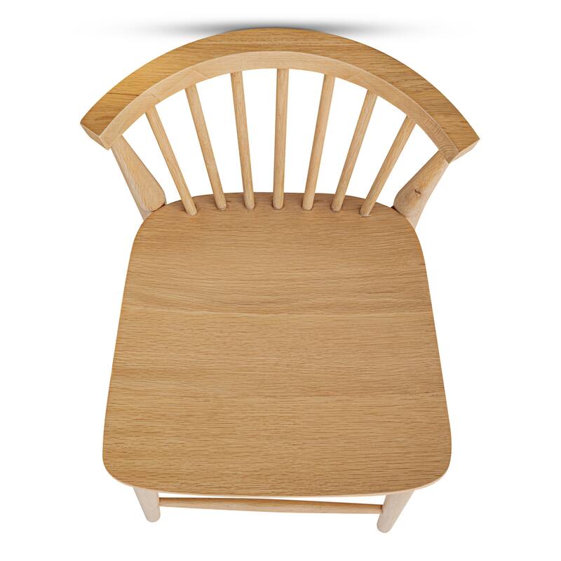 NADAAL STUDIOS Briar Counter Stool, Solid Walnut Frame, Natural Walnut