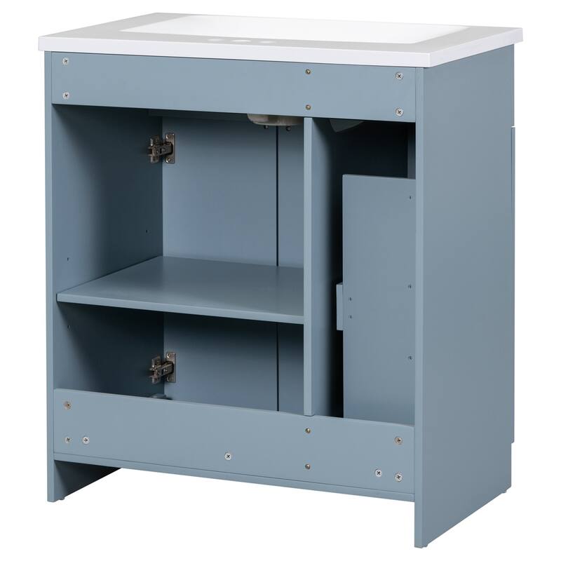 Merax 30" Grey Bathroom Vanity with Single Sink