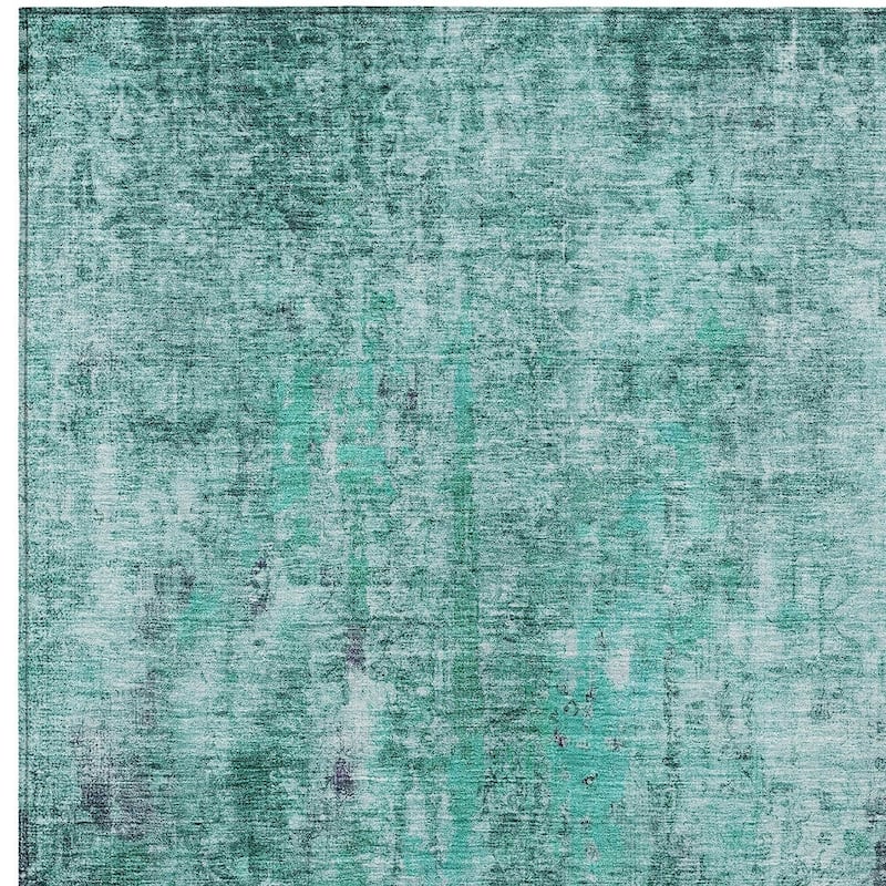 HomeRoots Abstract Transitional Rectangle Outdoor Rug