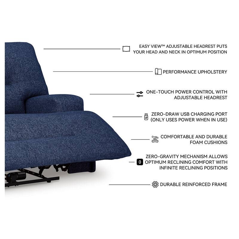 Signature Design by Ashley Acklen Place Wide Seat Power Recliner