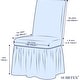 preview thumbnail 3 of 39, Subrtex Set-of-4 Stretch Dining Chair Cover Ruffle Skirt Slipcovers