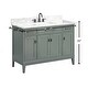 preview thumbnail 12 of 20, Madison 48 in. Single Sink Bathroom Vanity with Carrara Marble Top - 49"W x 22"D