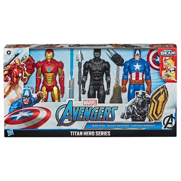 Marvel Avengers Titan Hero Series Blast Gear 3-Figure Pack - Bed