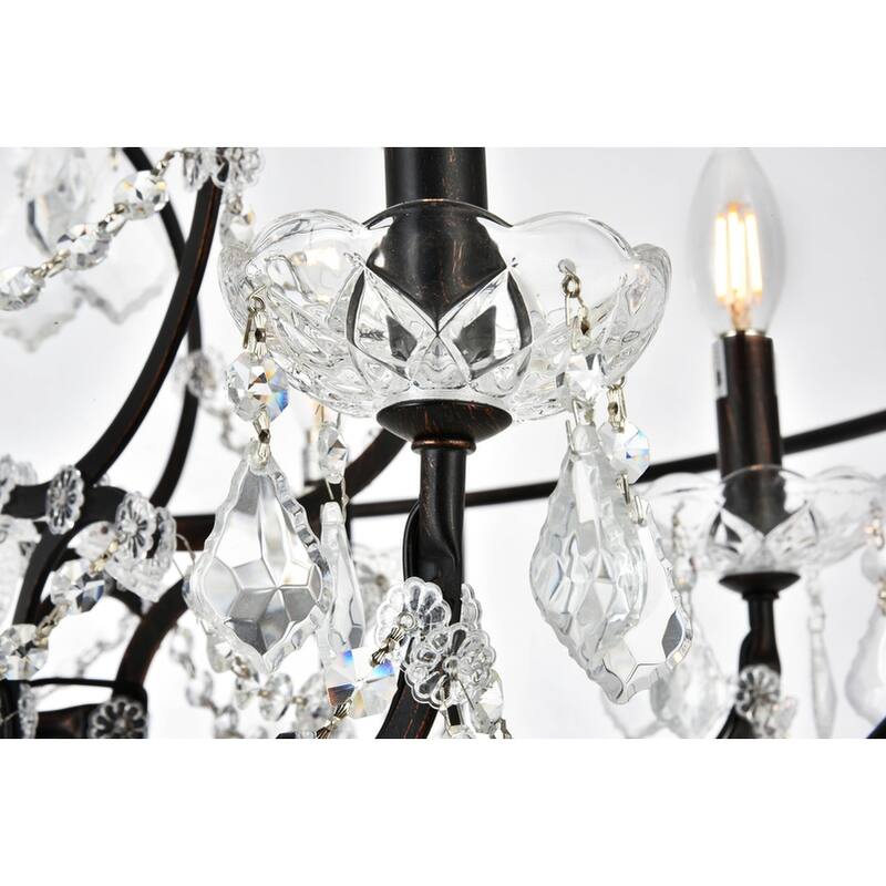 Royce Edge 6-Light Dark Bronze Chandelier