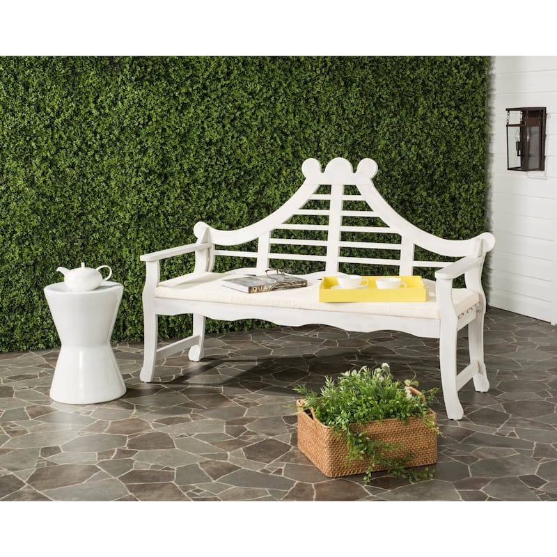 SAFAVIEH Outdoor Belen Bench - 26Wx63Dx43H - Antique