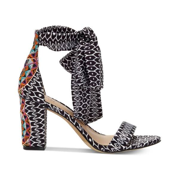 INC International Concepts Womens Renita Fabric Open Toe Special Occasion Sli...