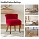 preview thumbnail 20 of 51, Xacobo Modern Velvet Tufted Vanity Stool with Wood Base by HULALA HOME