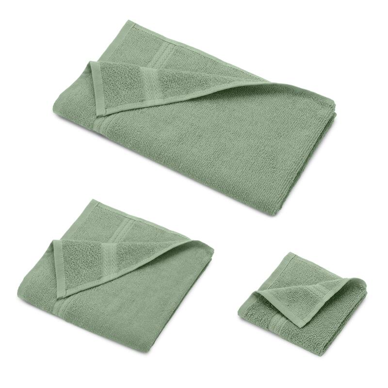 Superior Miami 100% Cotton 6-Piece Towel Set - Lightweight & Quick Drying