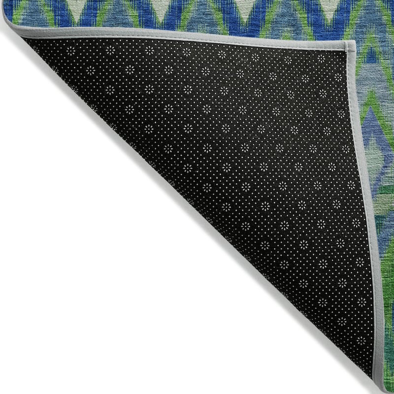 Machine Washable Indoor/ Outdoor Chantille Geometric Boho Rug