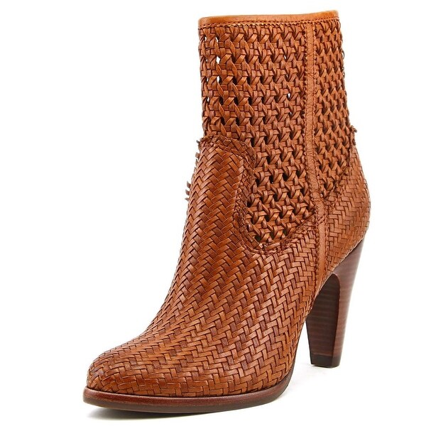 Frye Celeste Short Woven Women Round Toe Leather Ankle Boot