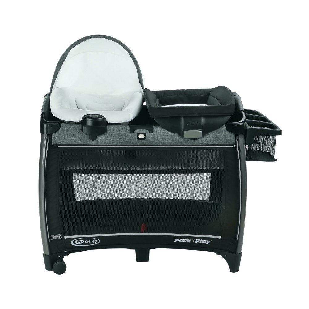 Pack `n Play Quick Connect Portable Seat DLX Playard featuring