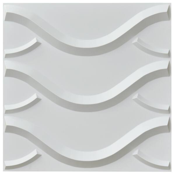 Art3d PVC Wave Board Textured 3D Wall Panels,19.7 x 19.7 (12 Pack) - On  Sale - Bed Bath & Beyond - 31681539