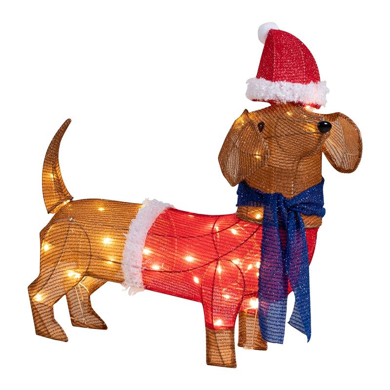 Futzca Christmas Light Holiday Reindeer & Sleigh