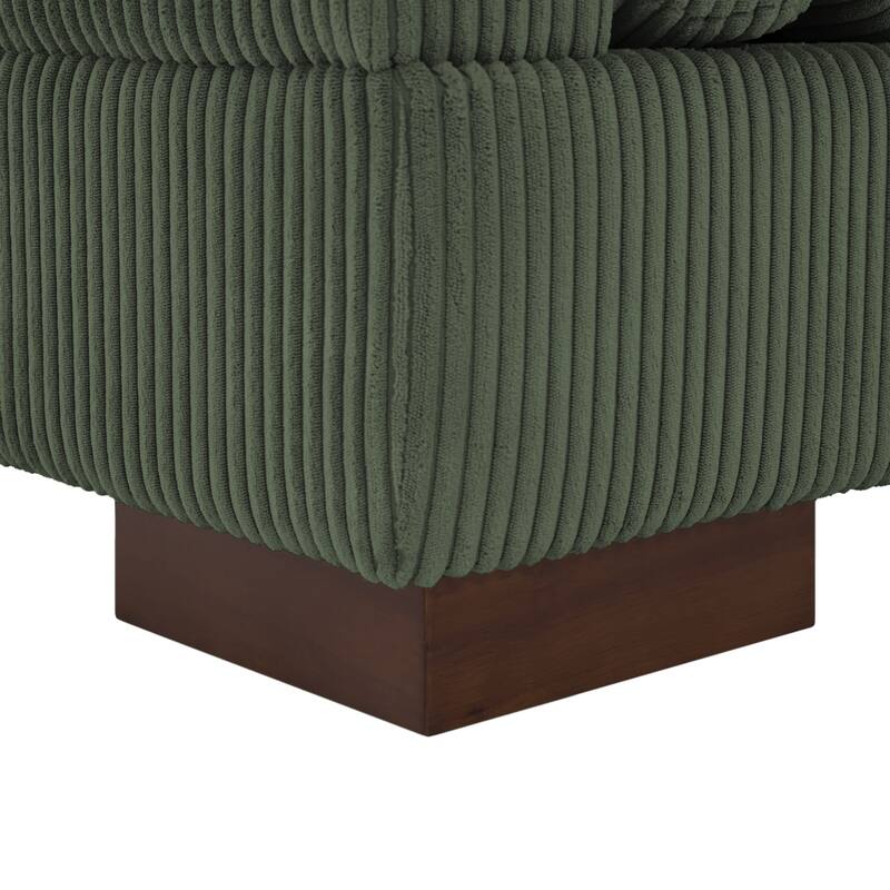 90" Corduroy Modular Sofa Reclining Sectional