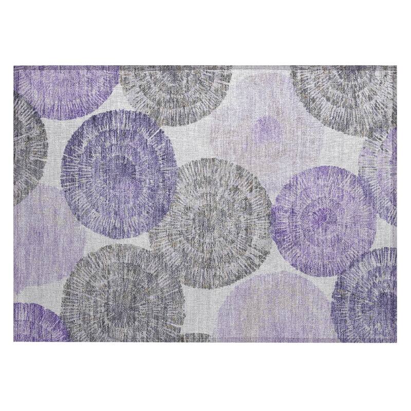 Machine Washable Indoor/ Outdoor Contemporary Devaughn Chantille Rug