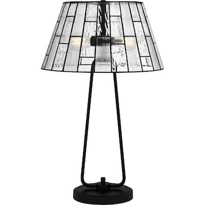 Rainier 4-Light Matte Black Table Lamp