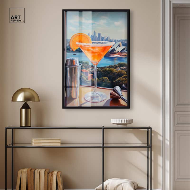 Classy Drink in Australia Shadowbox by Art Remedy