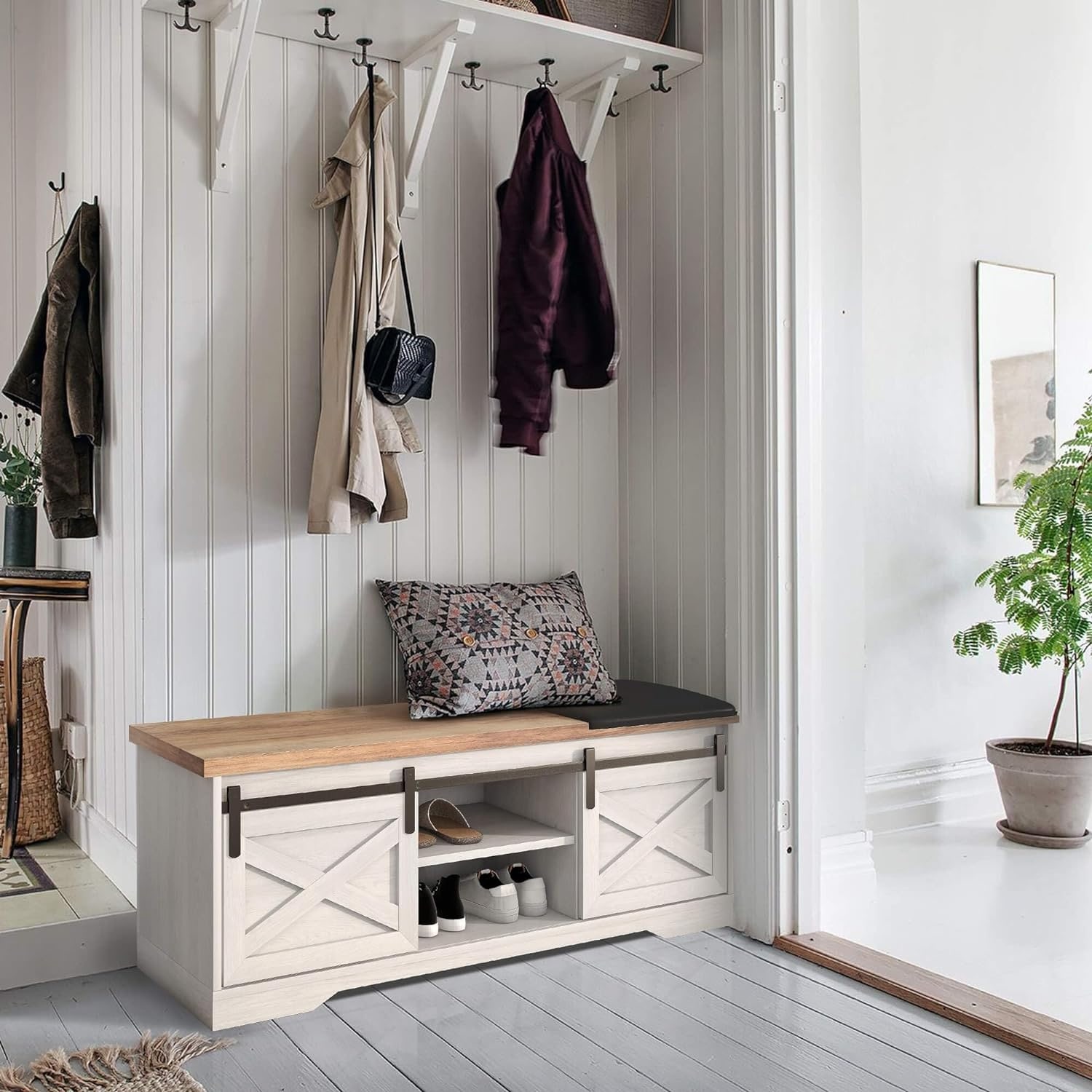 Copper grove jessup espresso storage shoe bench deals