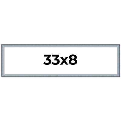 33x8 Frame Rustic Sky Blue Solid Wood Picture Frame | 0.75 Inch