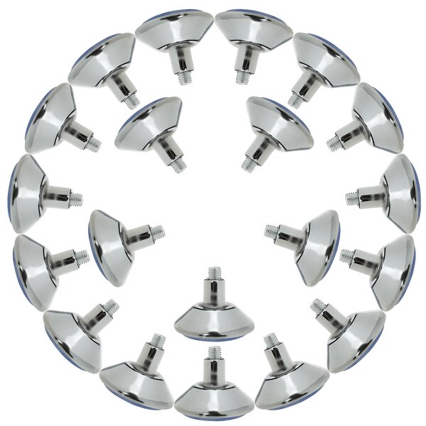 M10 x 10 x 60mm Furniture Leveling Feet Adjustable Leveler for Table Leg 20pcs