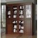 preview thumbnail 87 of 145, Palace Imports 100% Solid Wood Pantry Cabinet, Adjustable Shelves, 65" Wide, 71.5" Tall - 65" x 71.5" Mocha - 6 Clear Glass-2 Solid