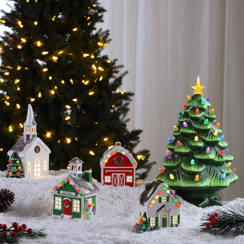 6" Nostalgic Ceramic Village School