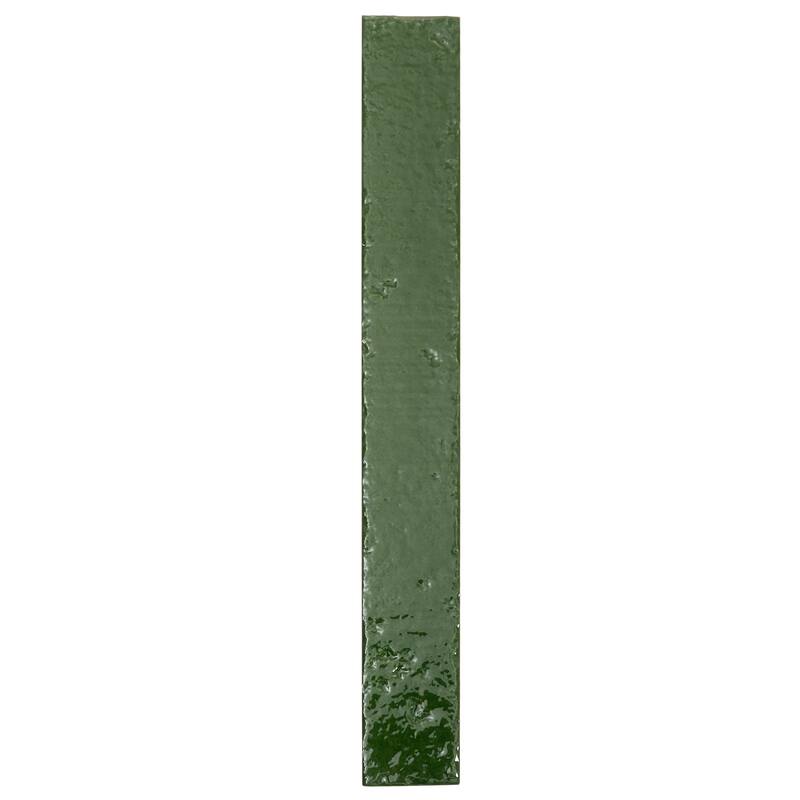 Valenza 2x16 Tropical Green Ceramic Zellige Subway Wall Tile (10.76 sq ft/case) - 50 Pack