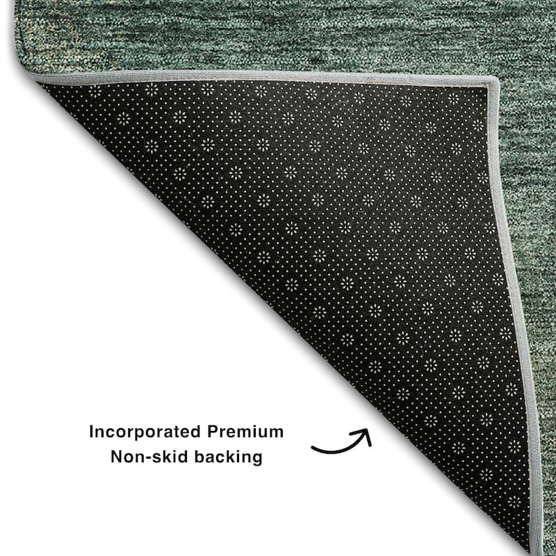 Premium Washable Super Soft Solid Ombre Mayfield Rug