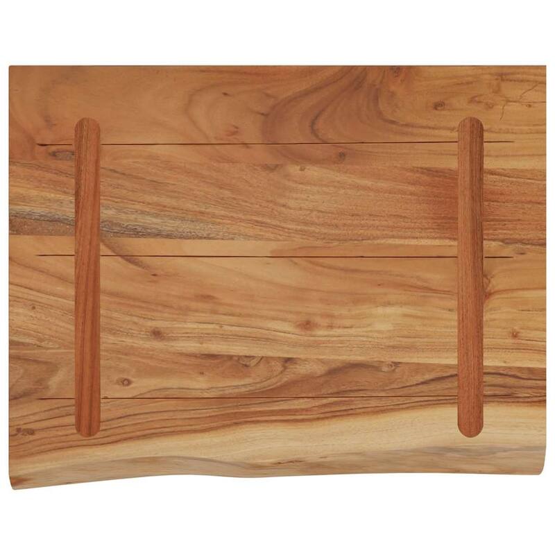 vidaXL Wall Shelf Natural wood Solid acacia wood
