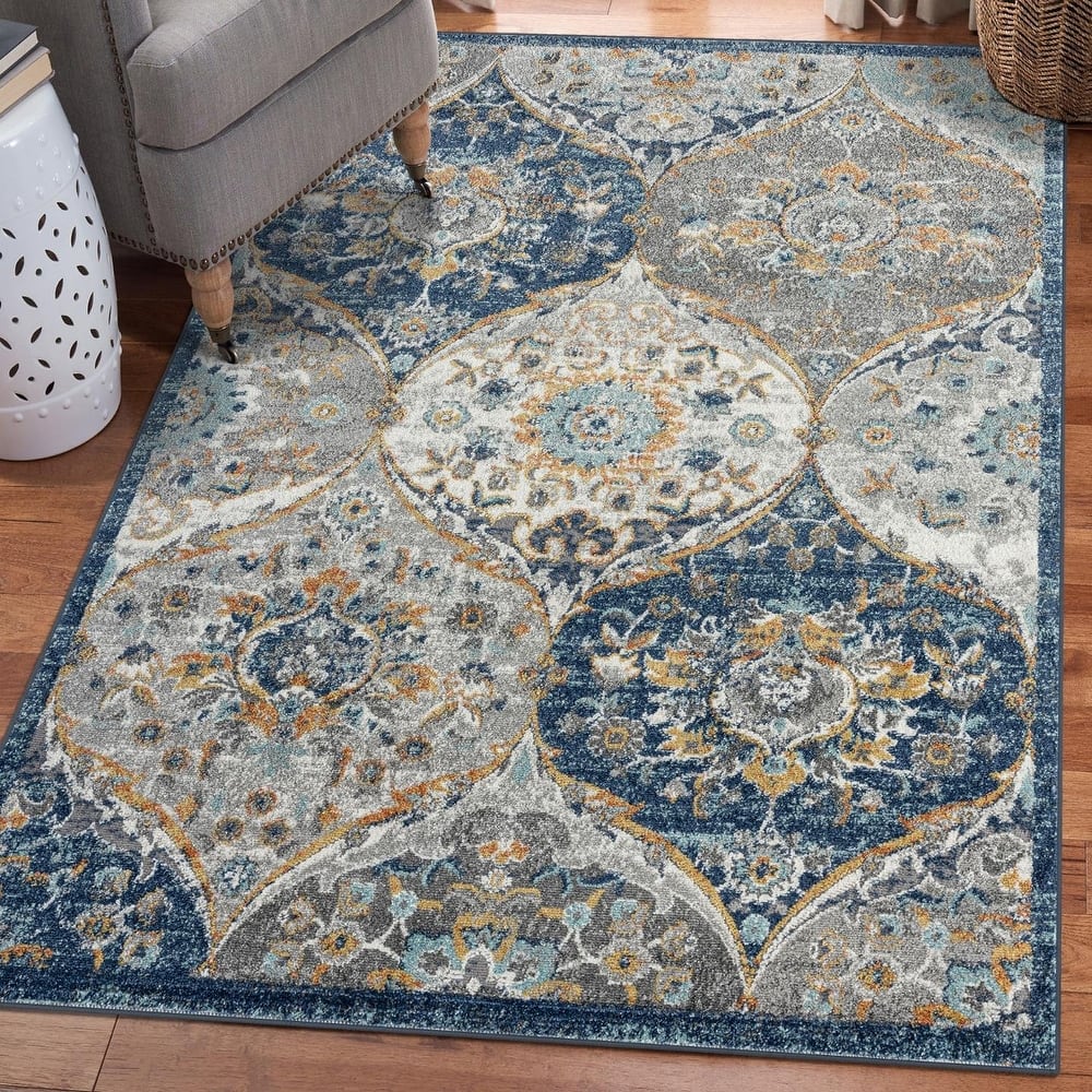 Luxe Weavers Floral Oriental Area Rug, Stain-Resistant Carpet