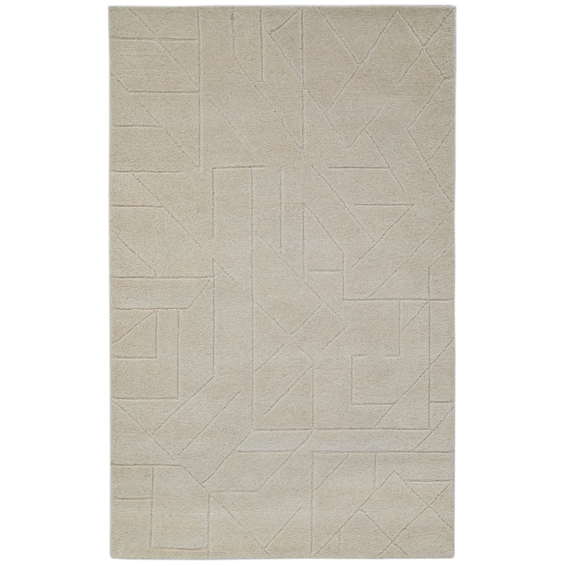 Terra by Obeetee Quartz Relief Rug - 5'x8' - Lavender/Ivory