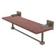 preview thumbnail 1 of 16, Allied Brass 16 Inch Solid IPE Ironwood Shelf with Integrated Towel Bar