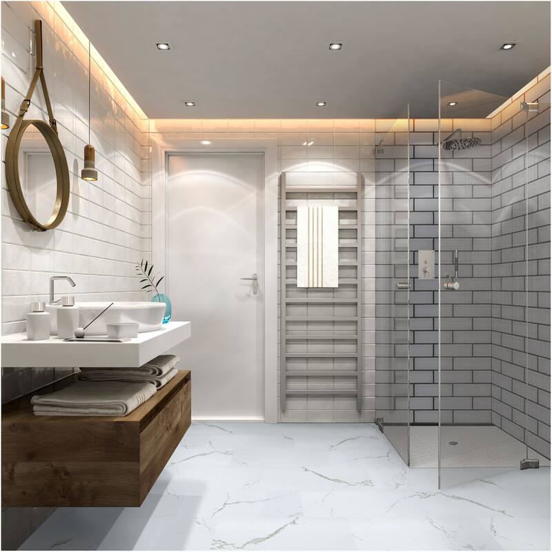 Ackland AKVRC12X24-5012-PL Tropez 12" x 24" Embossed Vinyl Flooring