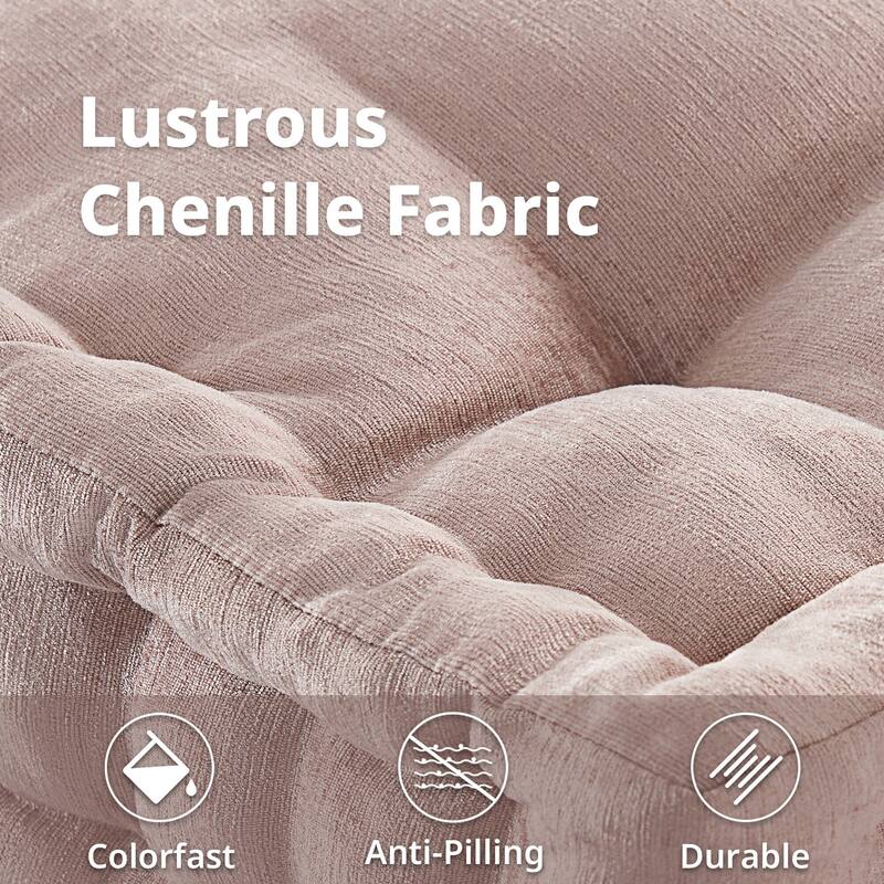 Intelligent Design Azza Poly Chenille Square Floor Pillow Cushion