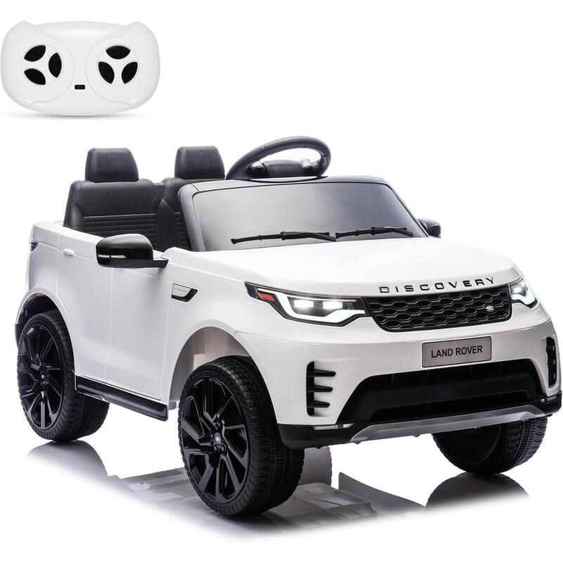 12V Kids Electric Ride On Car with 2-Seater for Toddler 3-8 - White