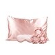 preview thumbnail 1 of 2, Silky Satin Pillow Case Set with Sleep Mask and Hair Scrunchies