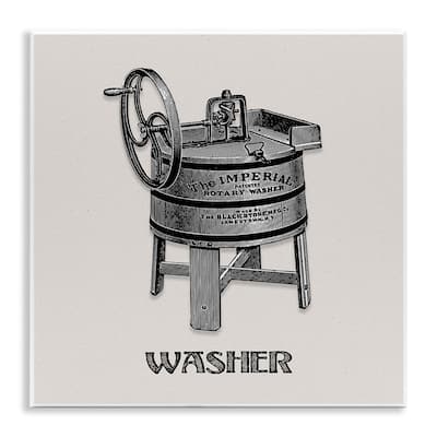 Stupell Antique Rotary Washer Wall Plaque Art Design By Val Rhodes