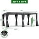 preview thumbnail 92 of 188, EROMMY Outdoor Louvered Pergola Gazebo with Adjustable Aluminum Rainproof Roof