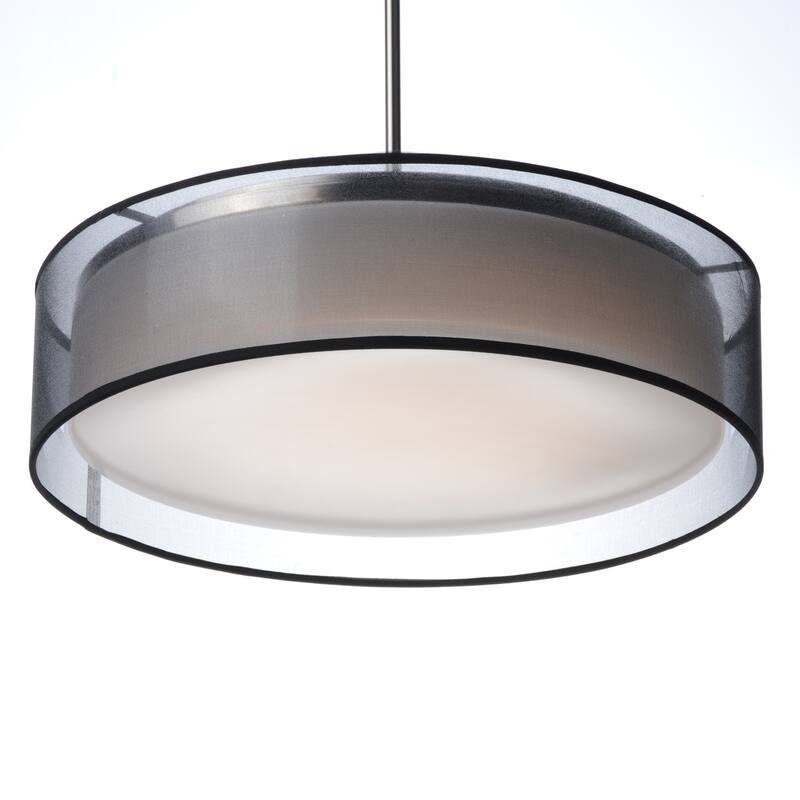 Prime 20"W LED Pendant - satin nickel